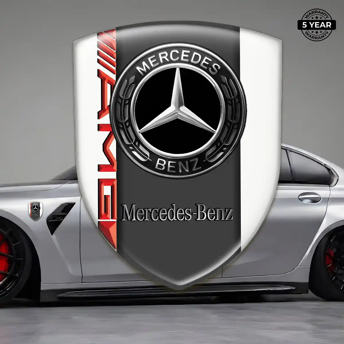 Mercedes Domed Car Sticker Superior Craft