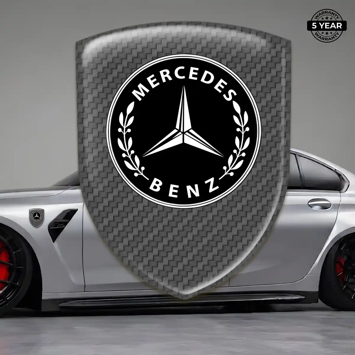 Mercedes Domed Decal Elite Finish