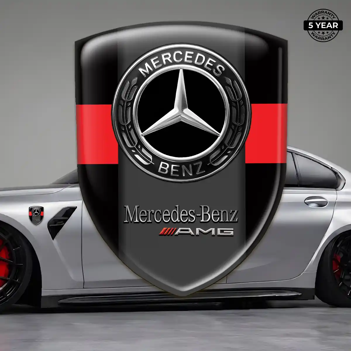 Mercedes Domed Decal Prestige Line