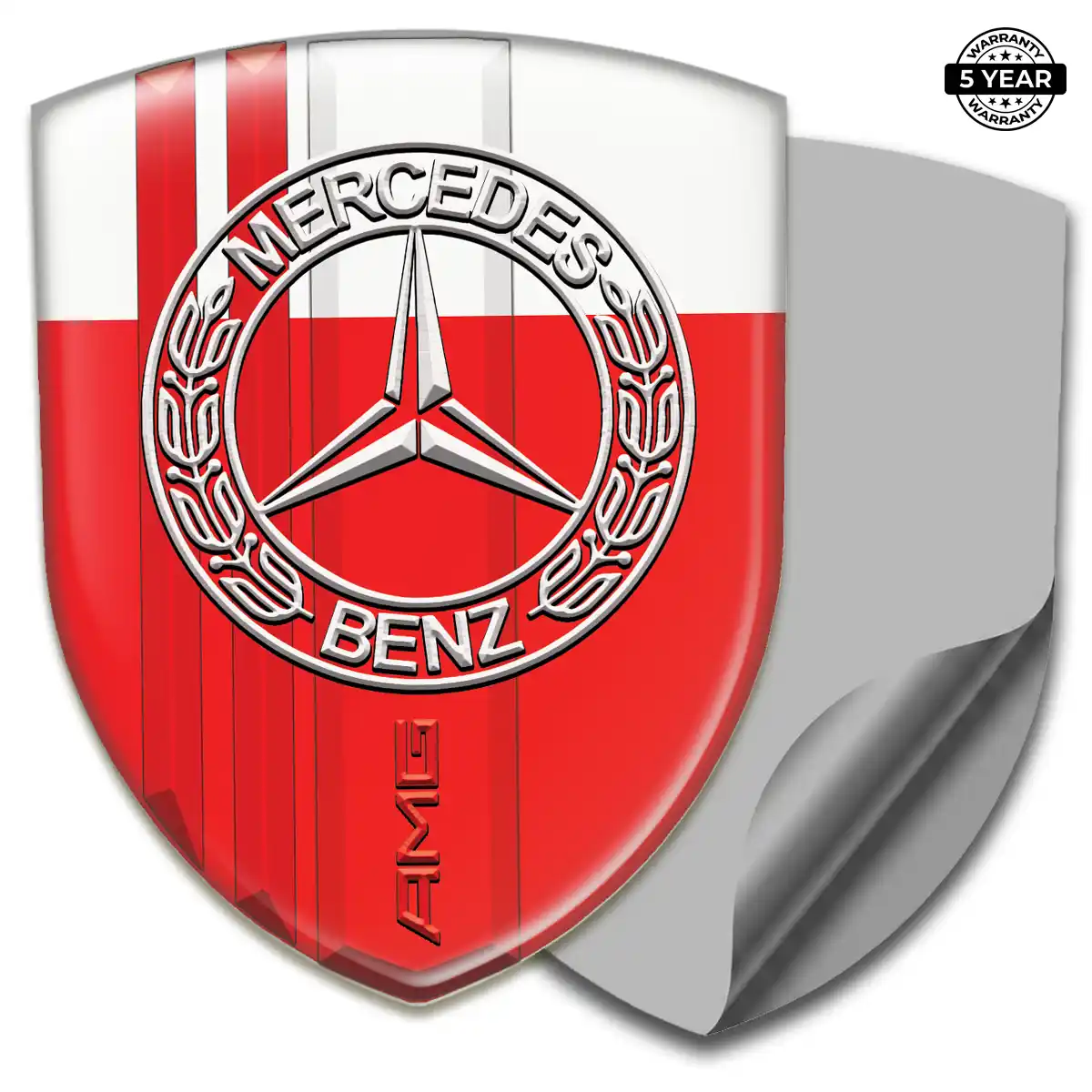 Mercedes Domed Decal Prime Quality