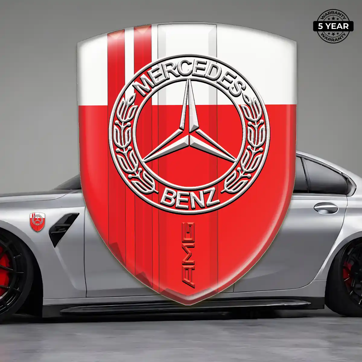 Mercedes Domed Decal Prime Quality