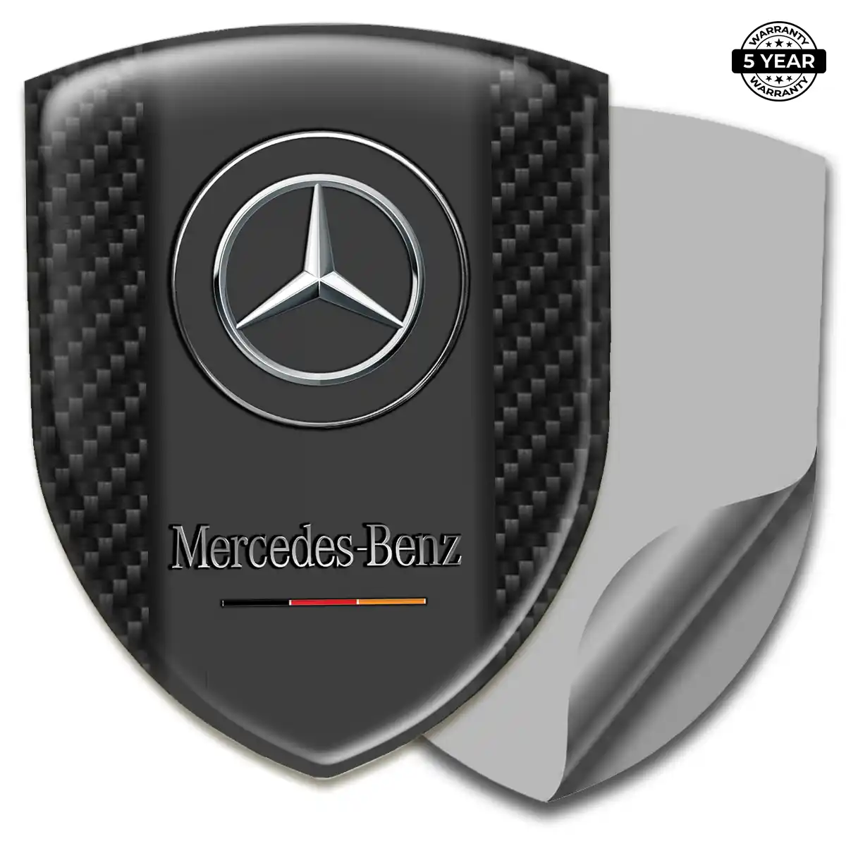 Mercedes Domed Emblem Refined Design
