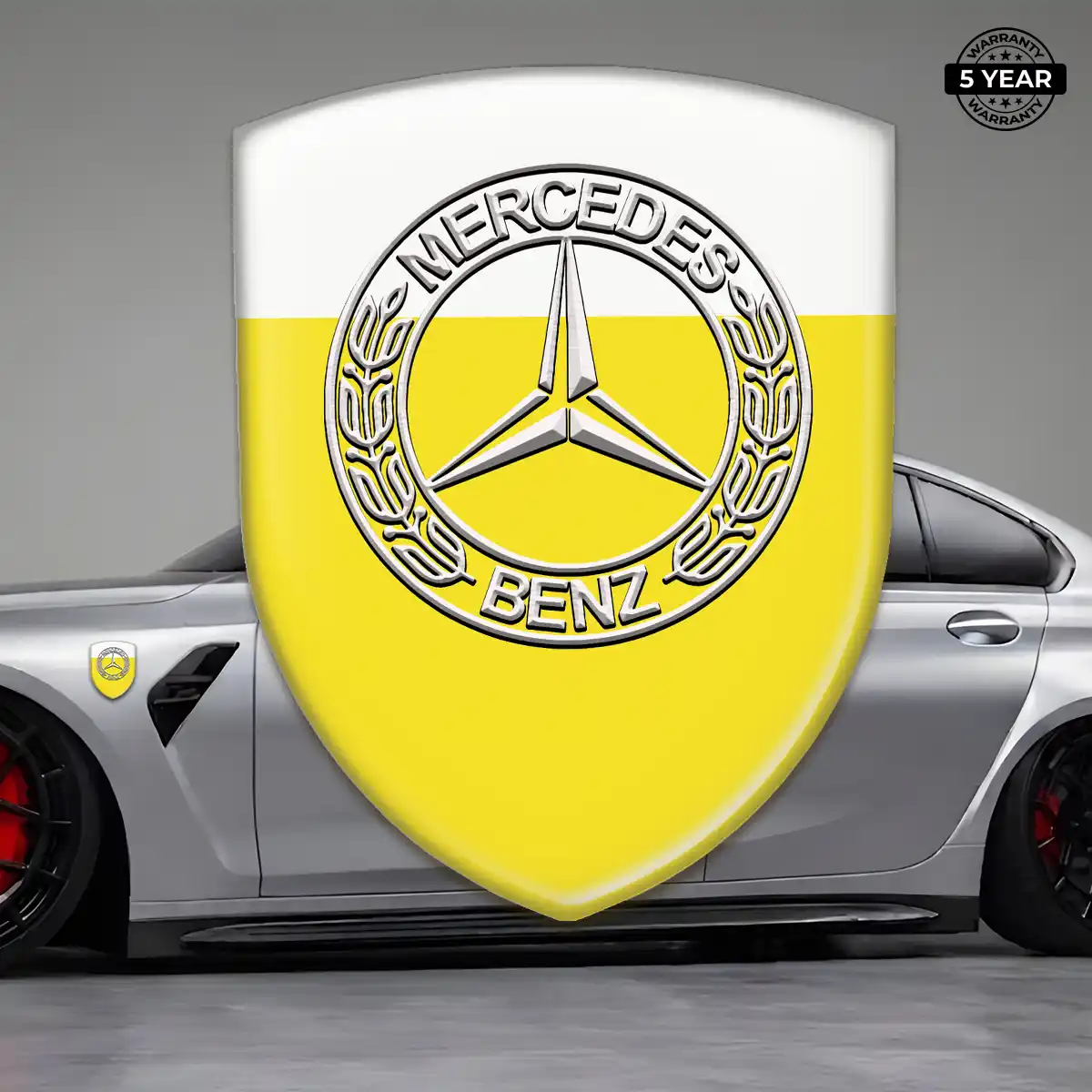 Mercedes Domed Logo Sticker Prestige Line