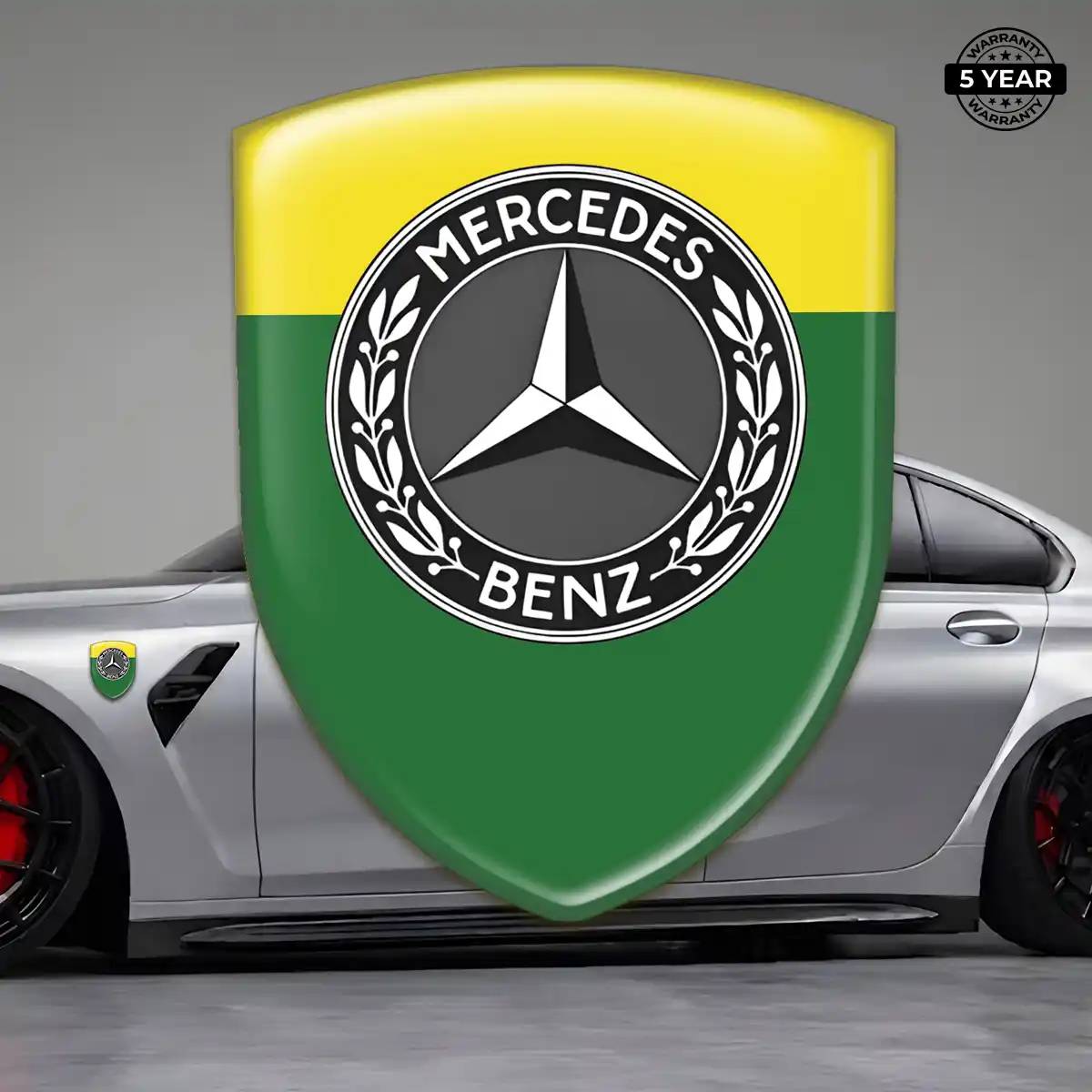 Mercedes Domed Logo Sticker Signature Grade