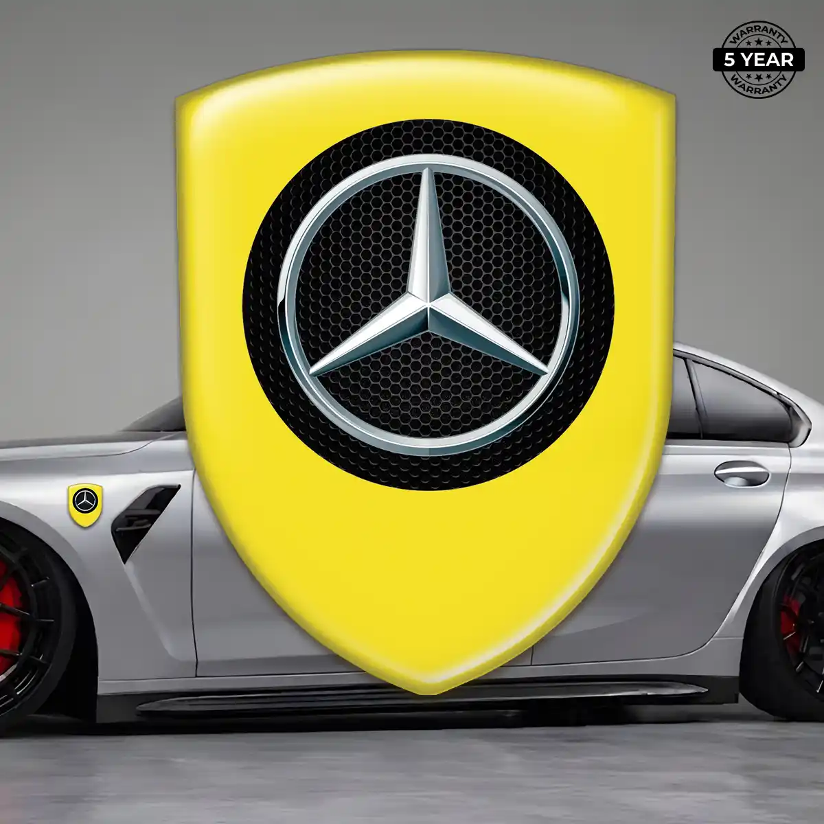 Mercedes Domed Logo Sticker Superior Craft