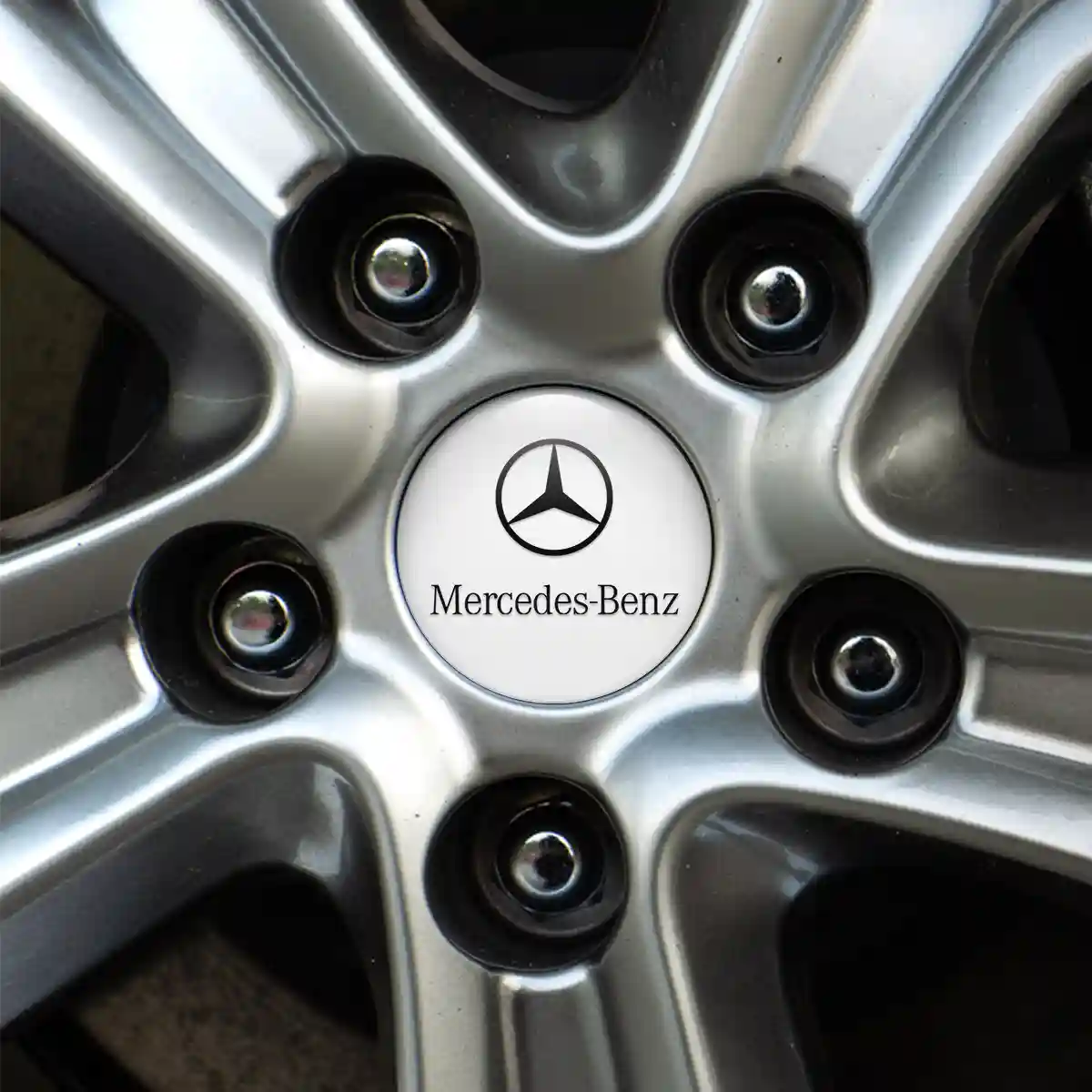 Mercedes Domed Sticker High Quality