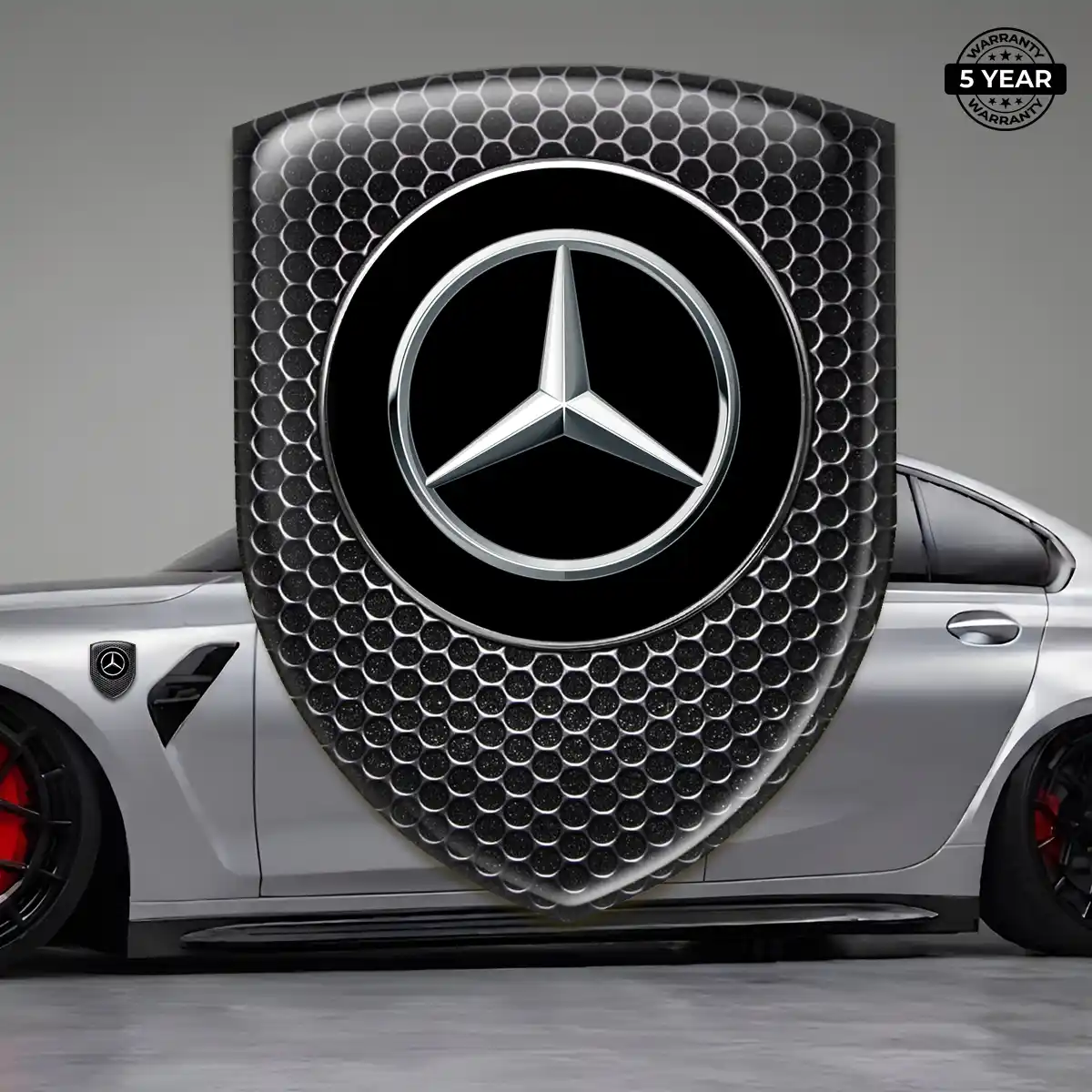 Mercedes Emblem Badge Logo Refined Design