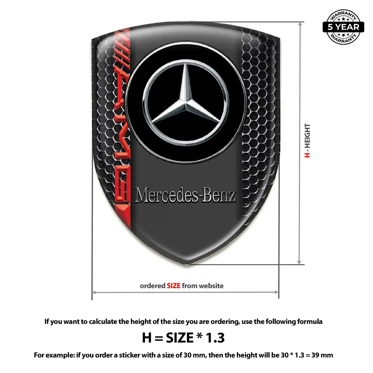 Mercedes Emblem Badge Prime Quality