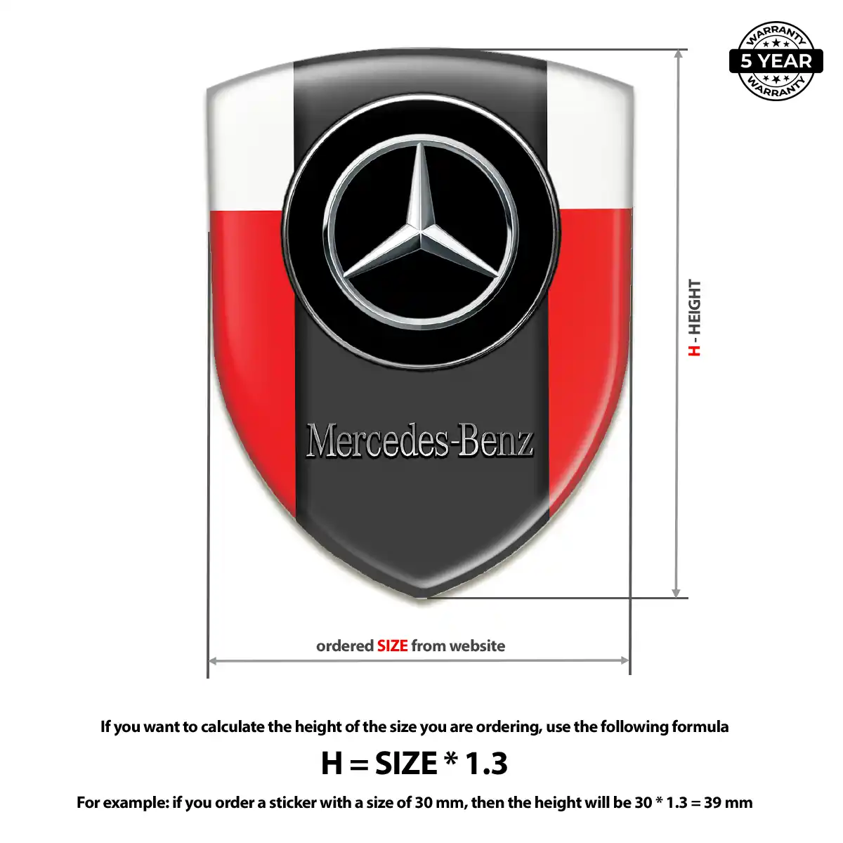 Mercedes Emblem Crest Sleek Style