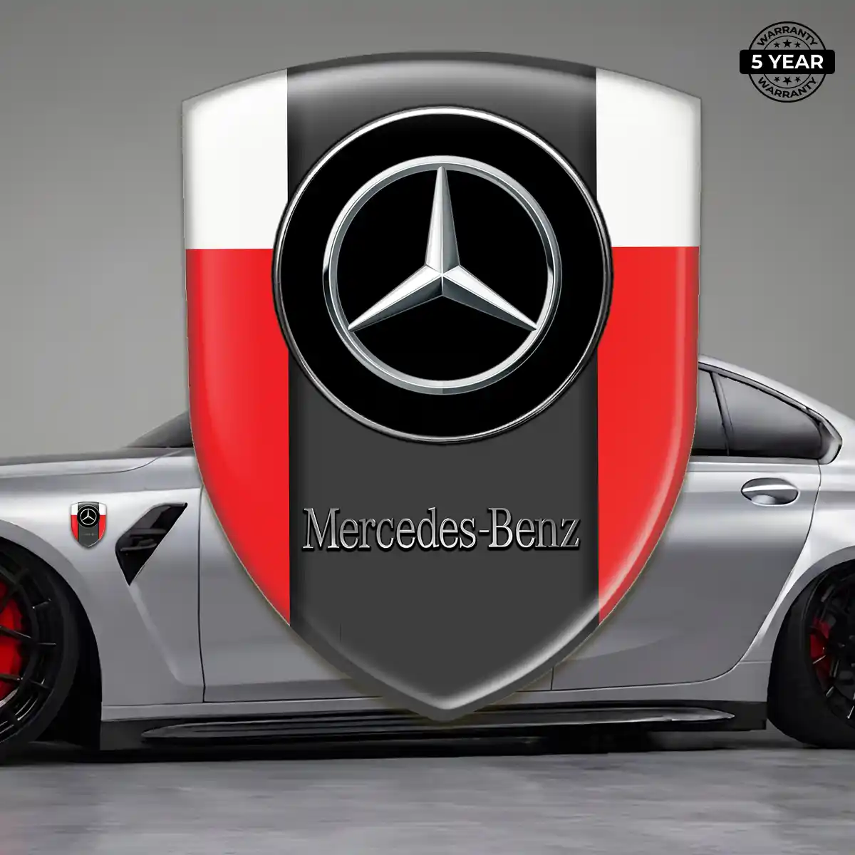 Mercedes Emblem Crest Sleek Style