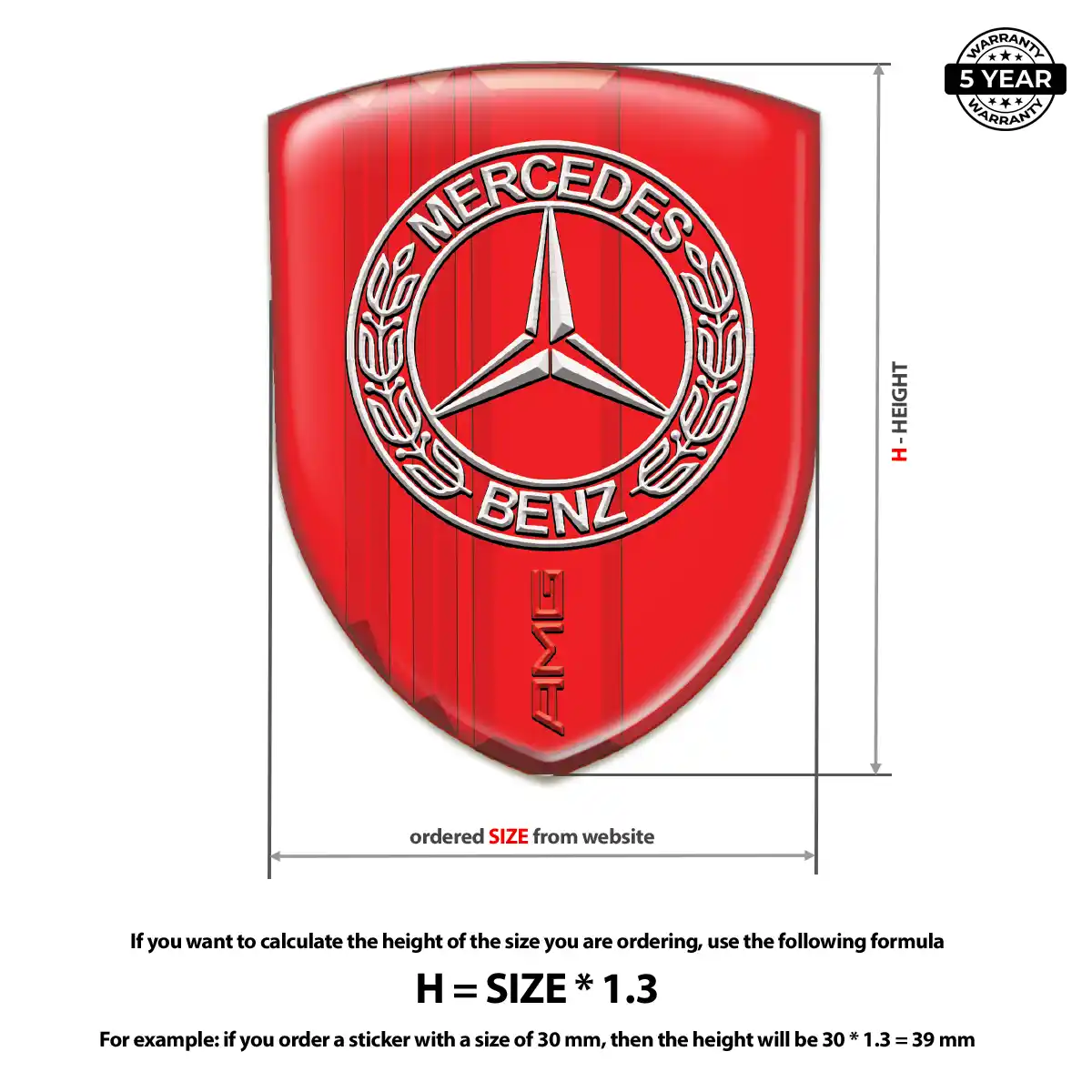Mercedes Emblem Logo Badge Elite Finish