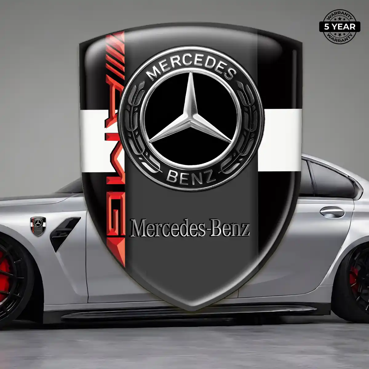 Mercedes Emblem Logo Badge Prestige Line