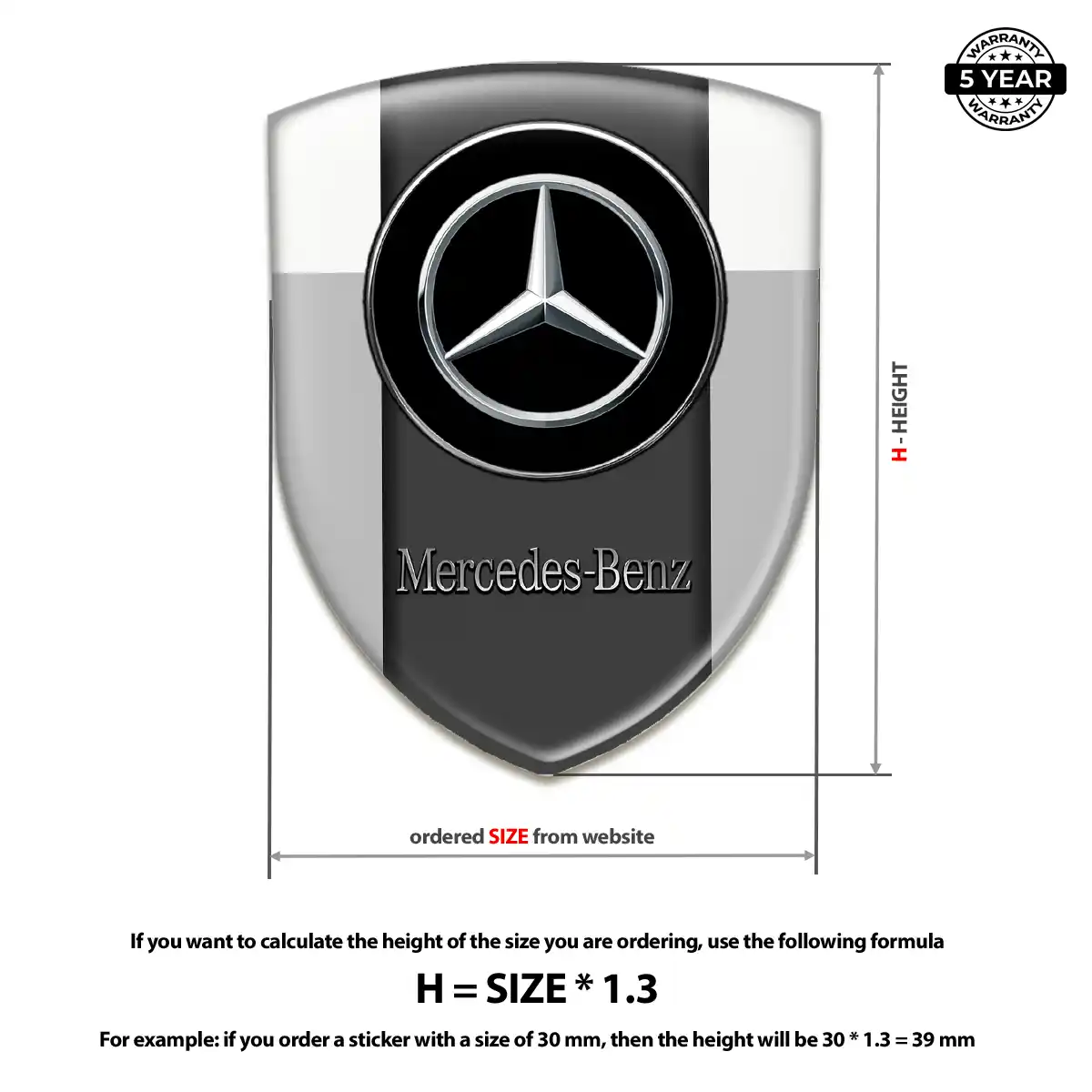 Mercedes Emblem Logo Badge Refined Design
