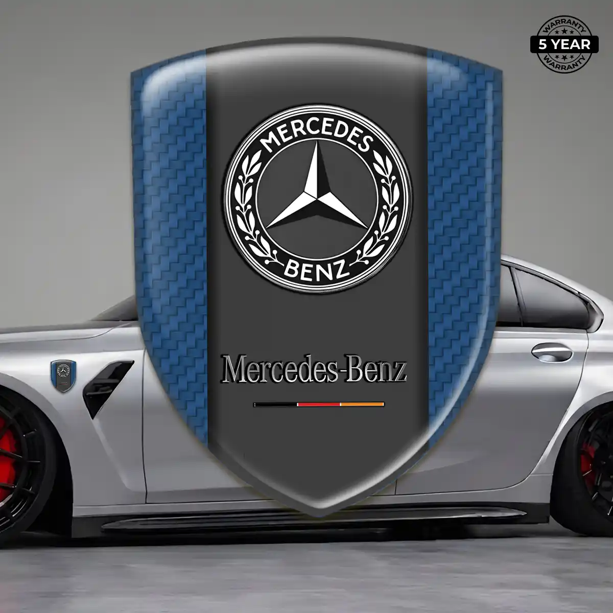 Mercedes Emblem Logo Badge Sleek Style