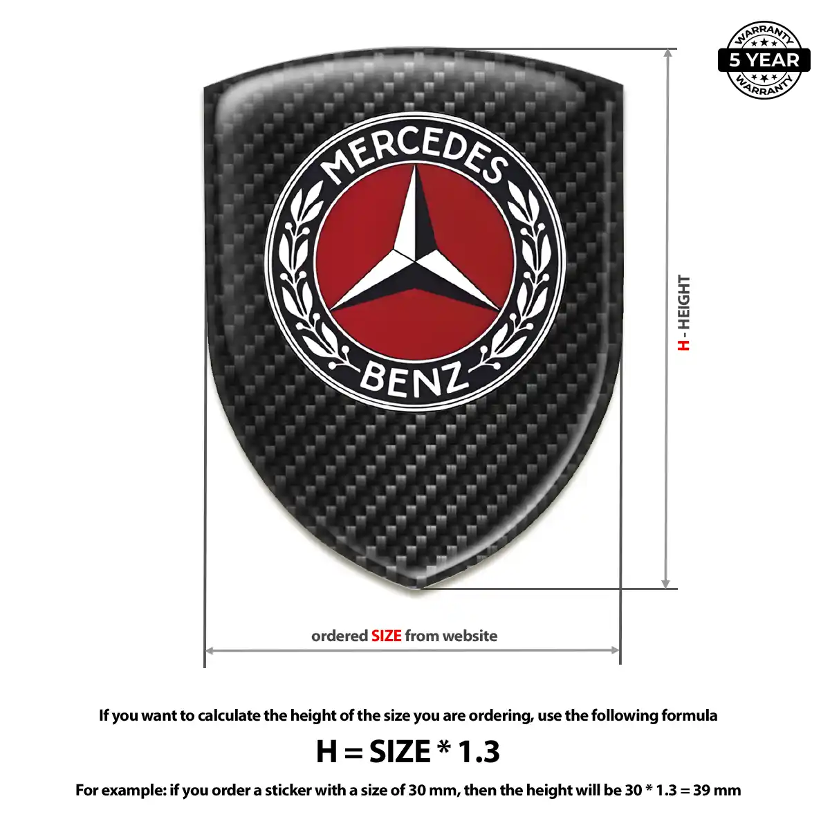 Mercedes Emblem Logo Prime Quality