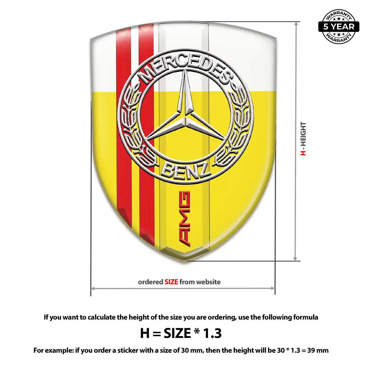 Mercedes Emblem Shield Prestige Line