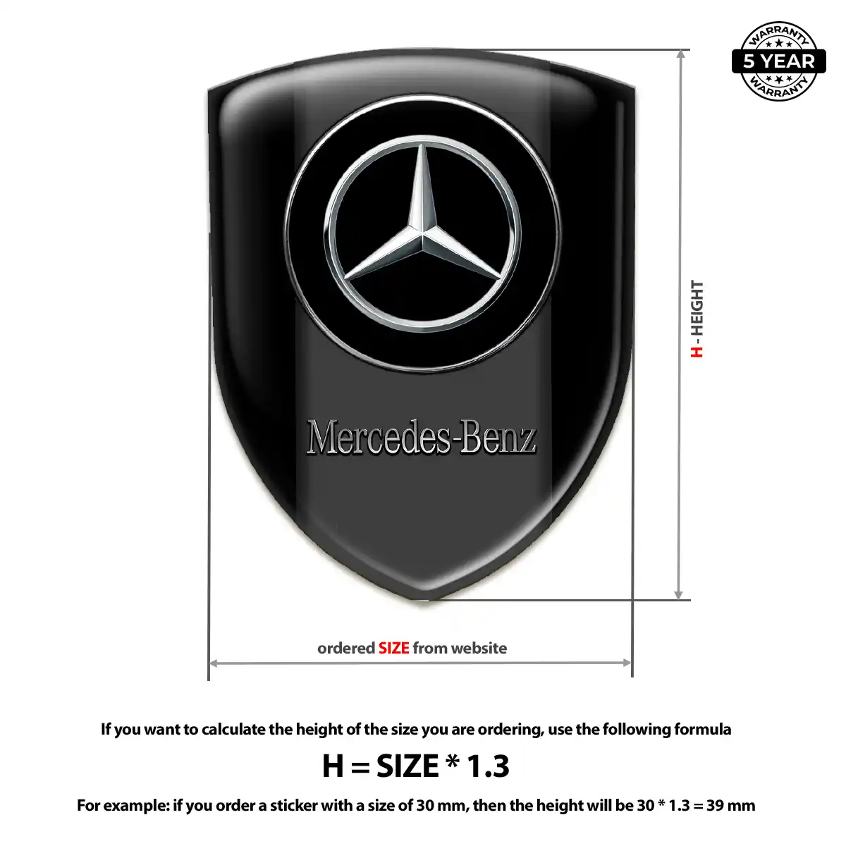 Mercedes Emblem Shield Refined Design