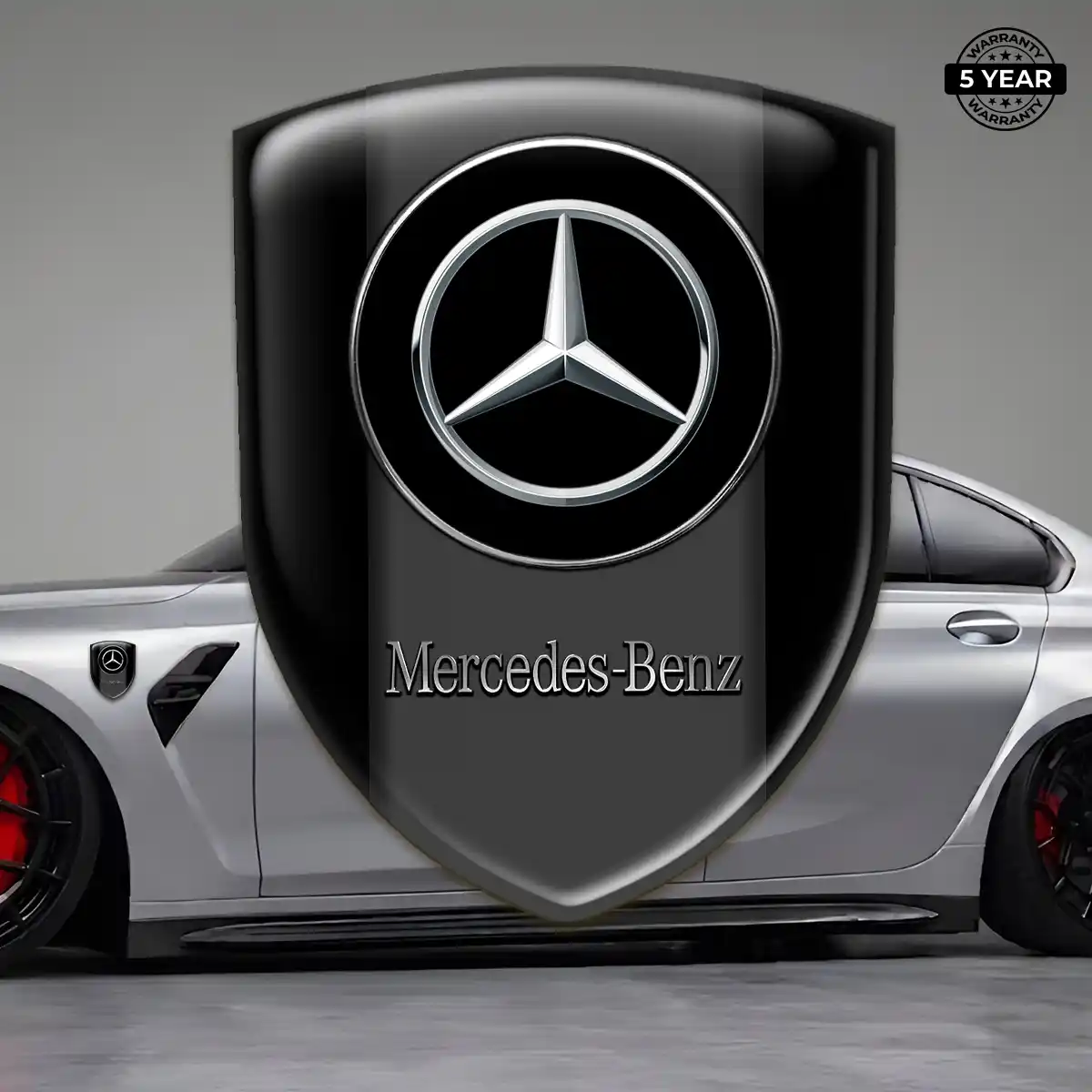 Mercedes Emblem Shield Refined Design