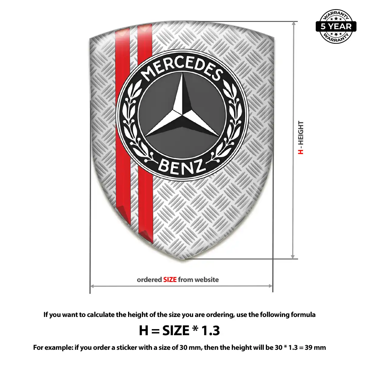 Mercedes Emblem Shield Signature Grade