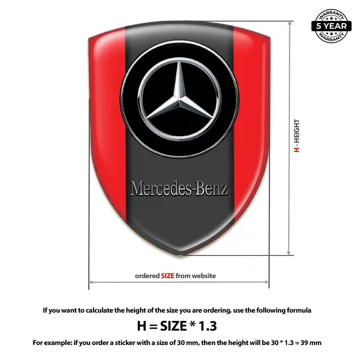Mercedes Emblem Shield Sleek Style