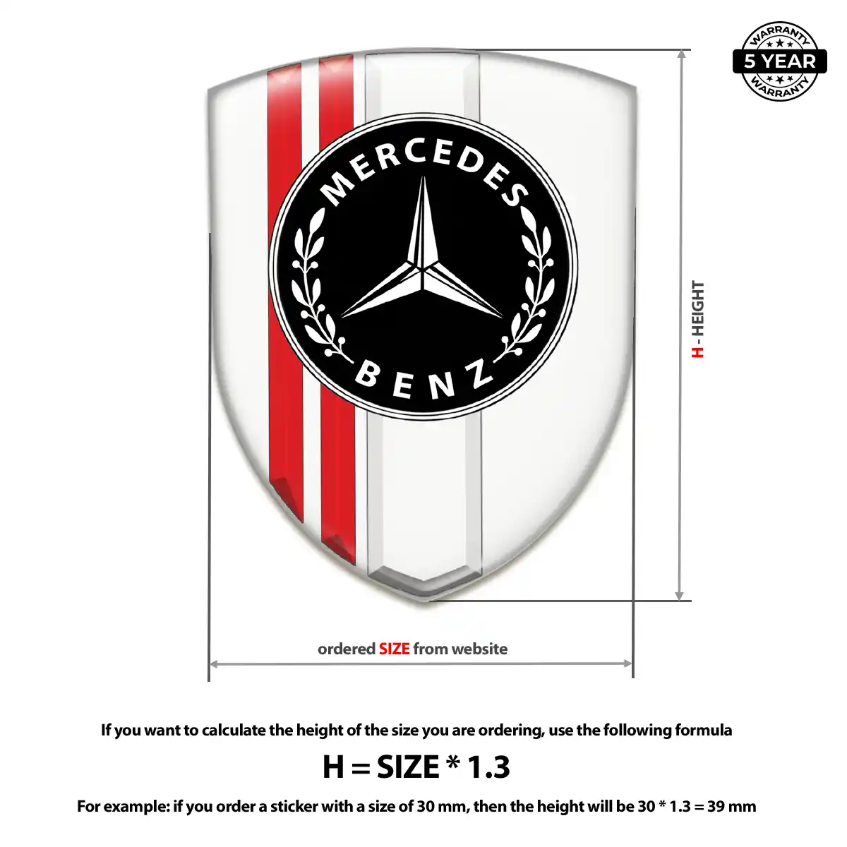 Mercedes Emblem Shield Superior Craft