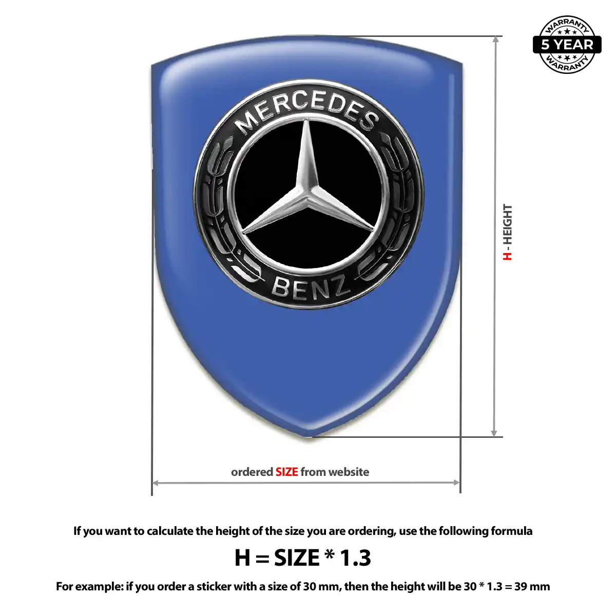 Mercedes Emblem Silicone Prime Quality