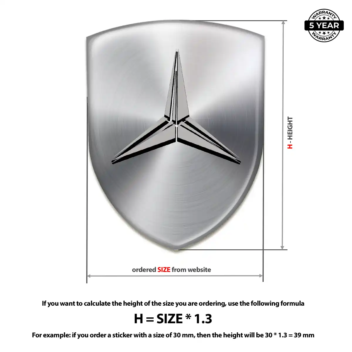 Mercedes Emblem Silicone Refined Design