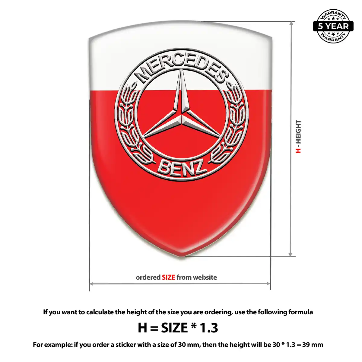 Mercedes Emblem Silicone Signature Grade