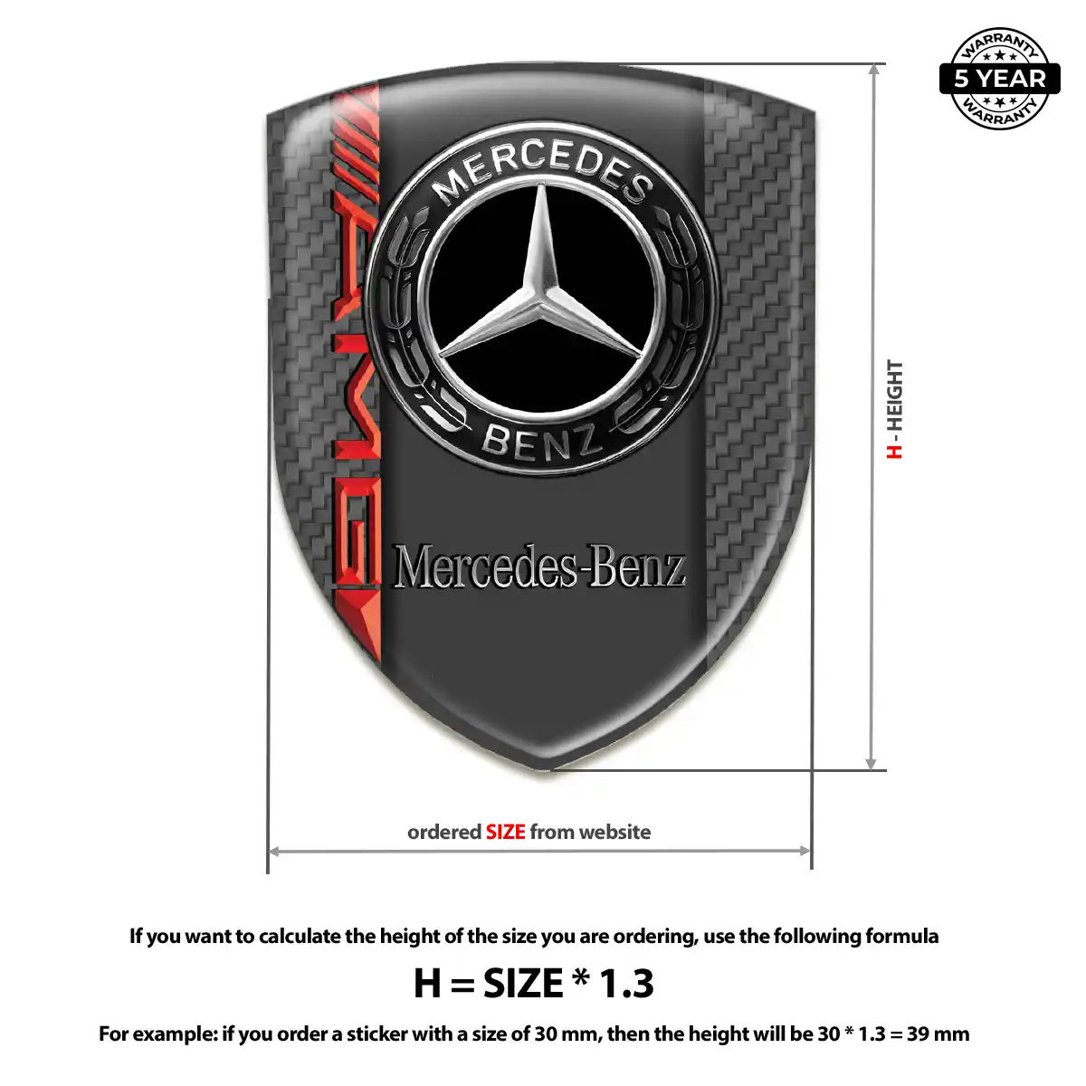 Mercedes Emblem Sleek Style