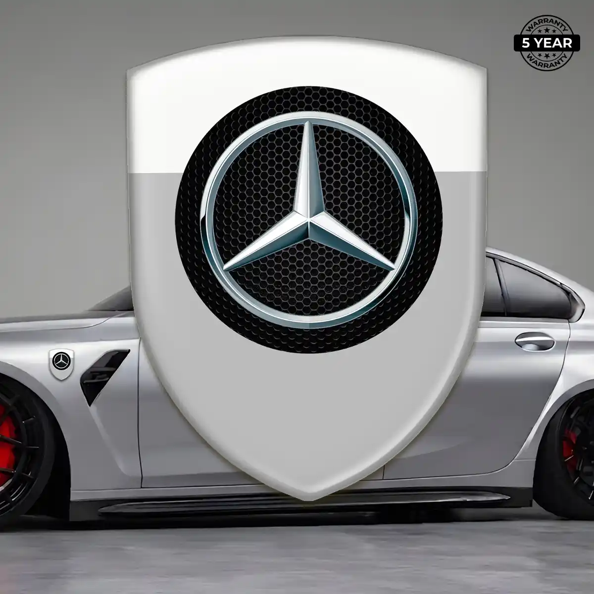 Mercedes Epoxy Domed Sticker Prestige Line