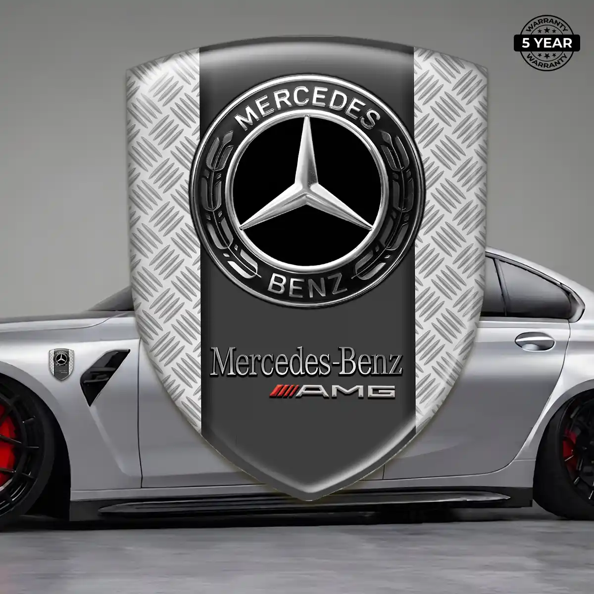 Mercedes Epoxy Domed Sticker Superior Craft