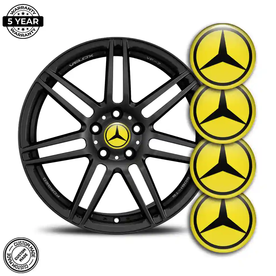 Mercedes Epoxy Sticker Stylish Design