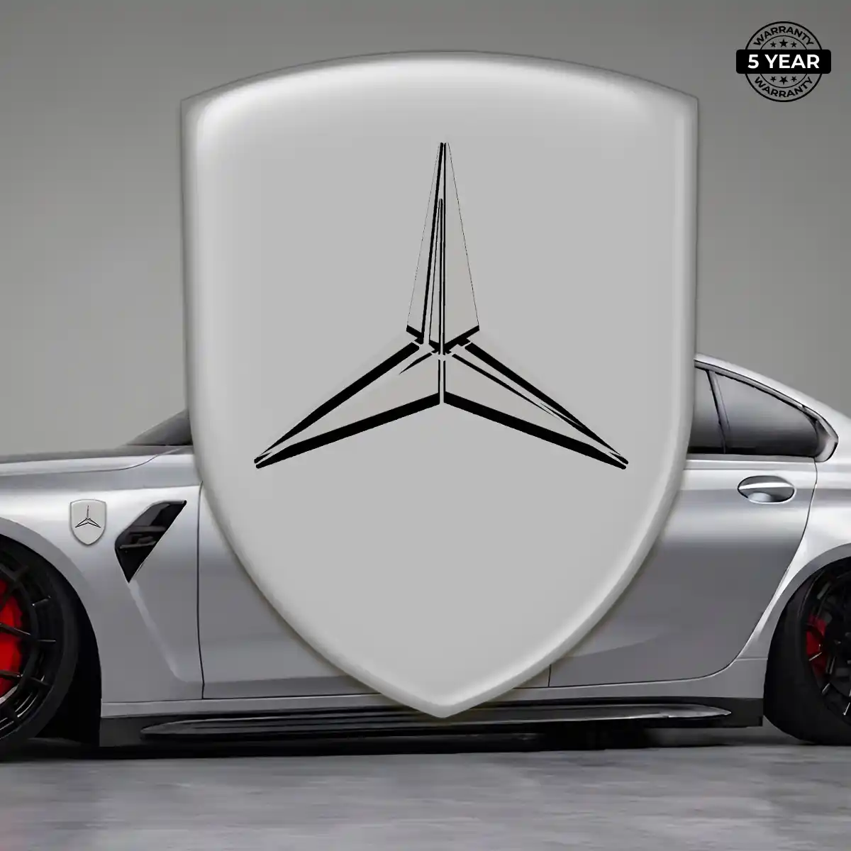 Mercedes Gel Badge Sticker Signature Grade