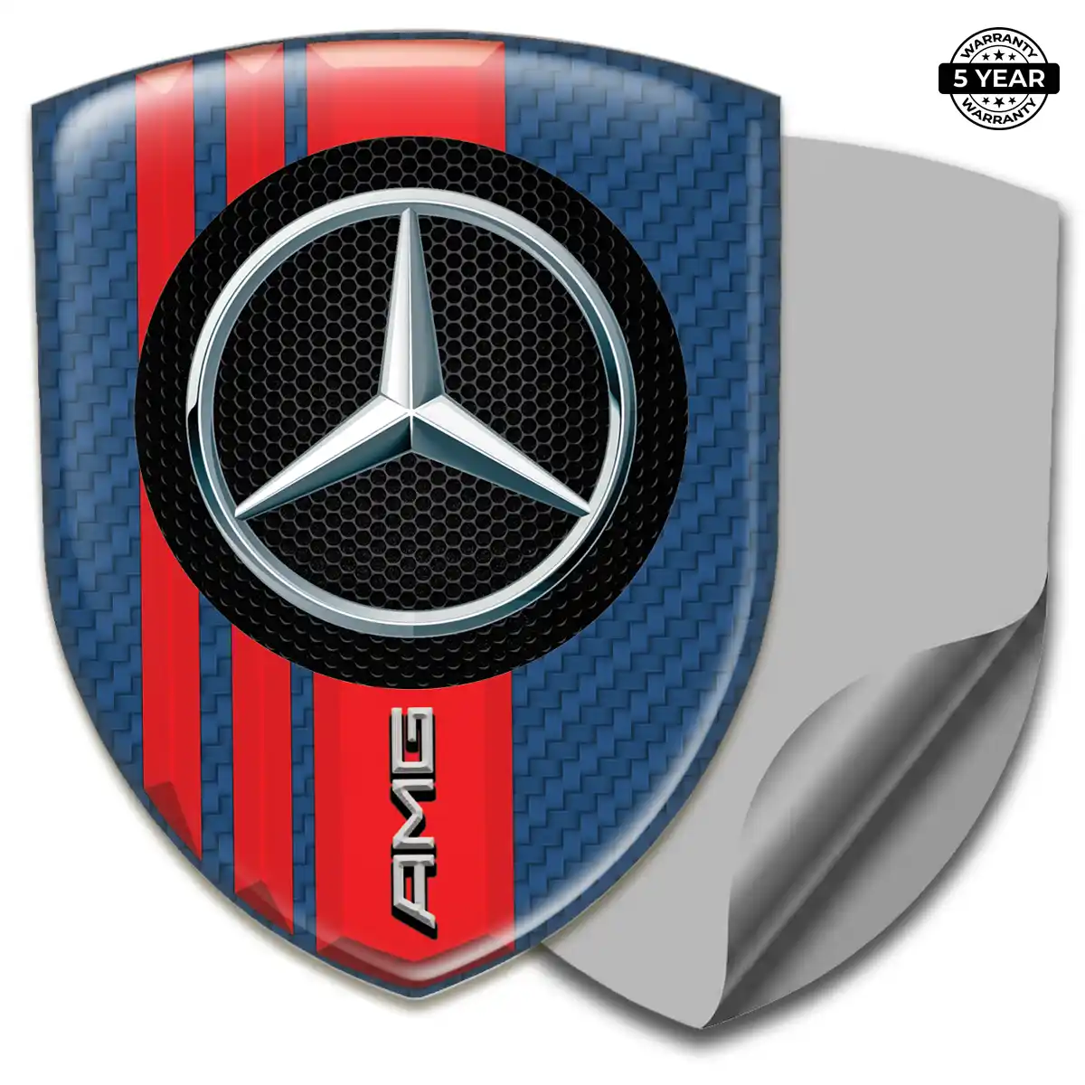 Mercedes Gel Badge Sticker Superior Craft