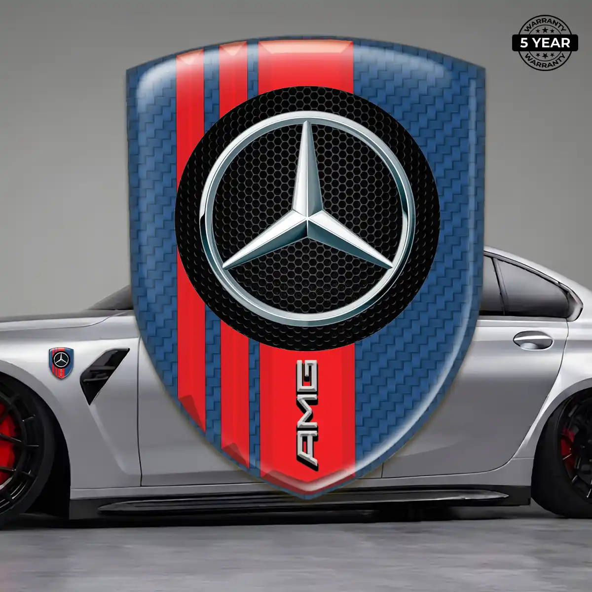 Mercedes Gel Badge Sticker Superior Craft