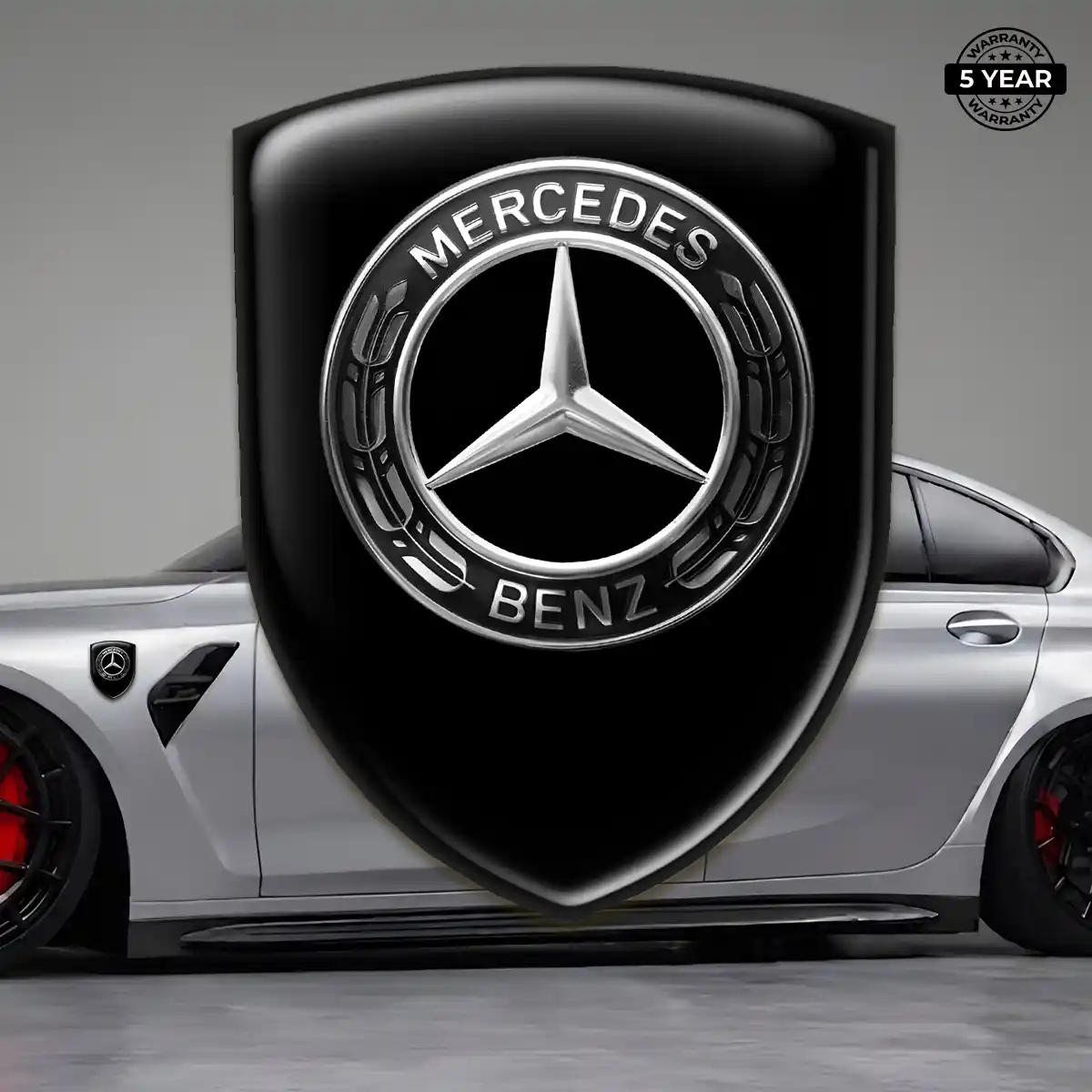 Mercedes Gel Emblem Sticker Prime Quality