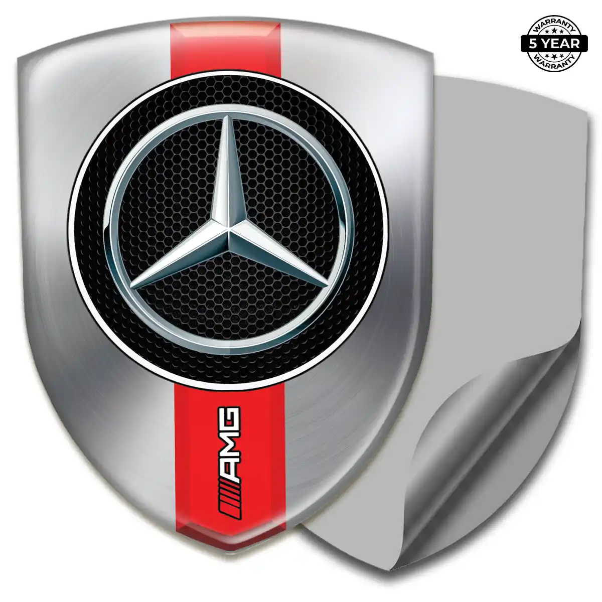 Mercedes Gel Emblem Sticker Signature Grade