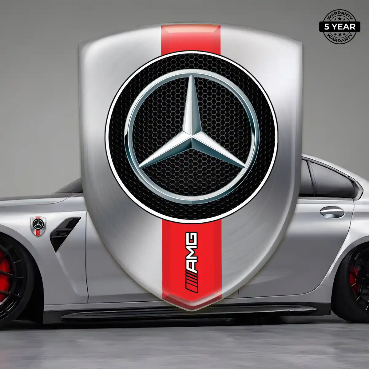 Mercedes Gel Emblem Sticker Signature Grade