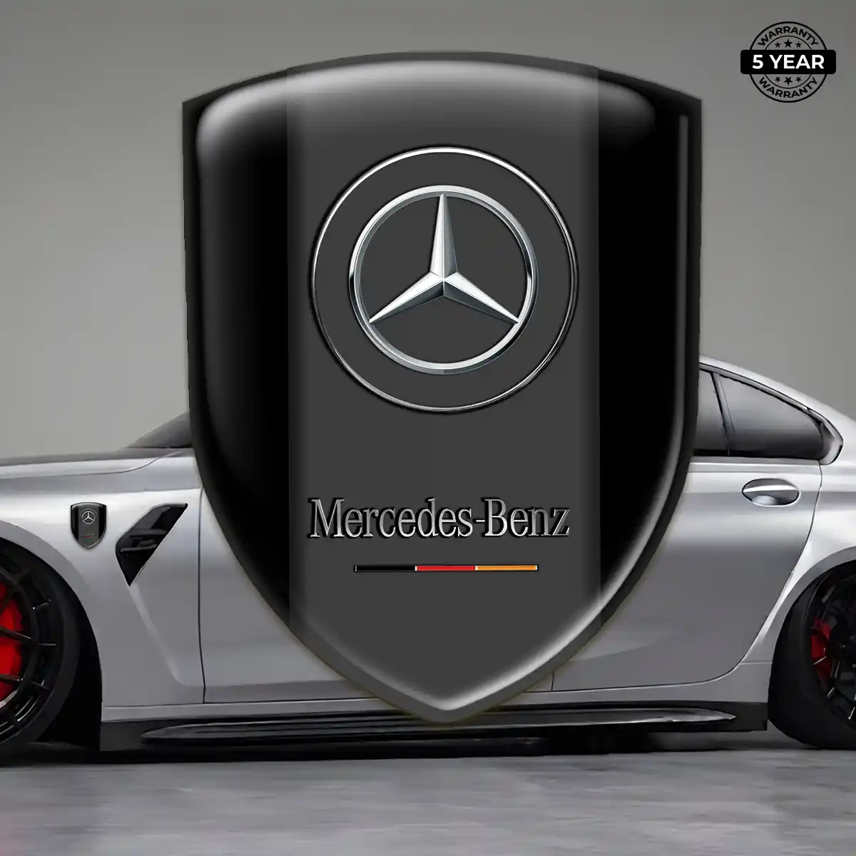 Mercedes Gel Emblem Sticker Superior Craft