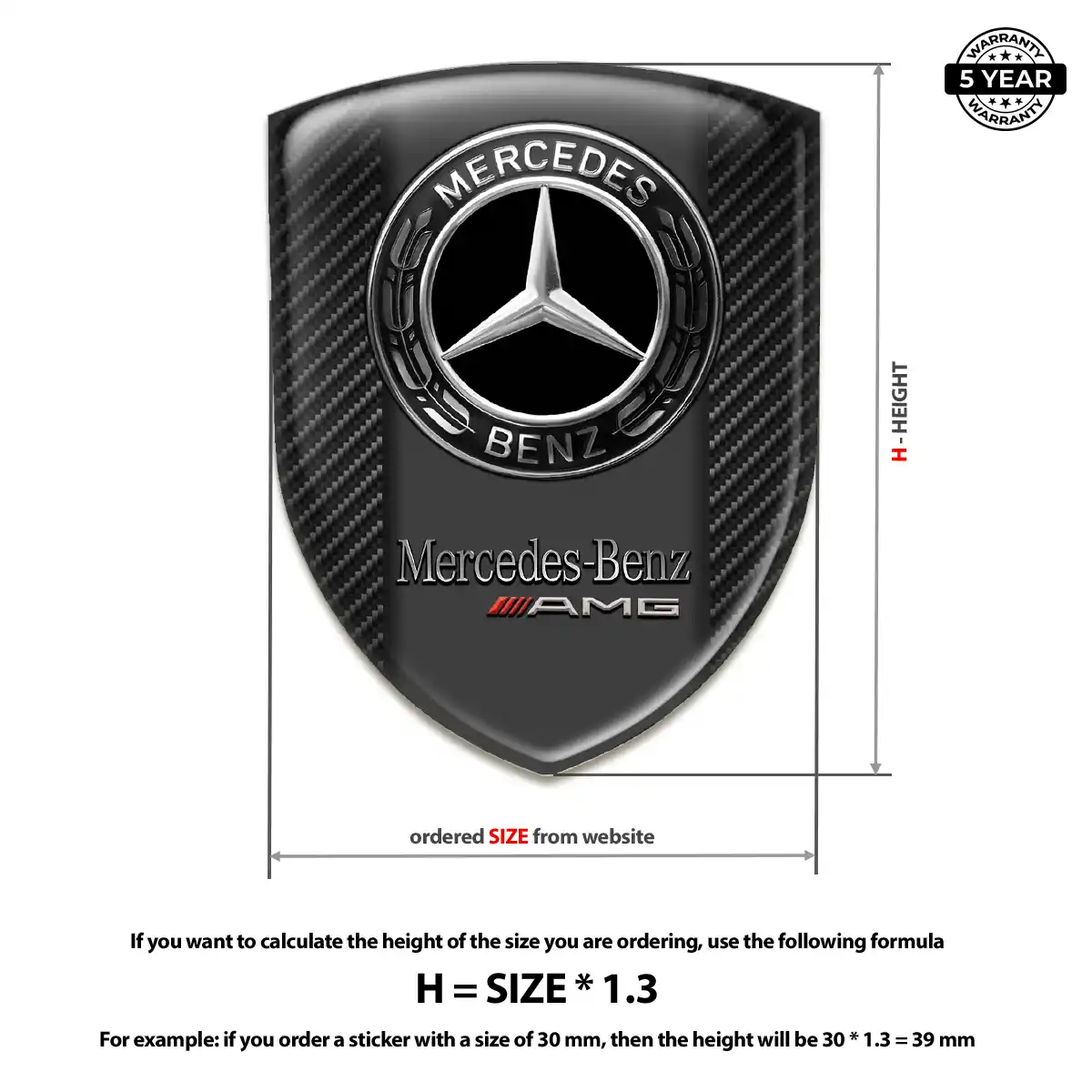 Mercedes Logo Badge Prestige Line