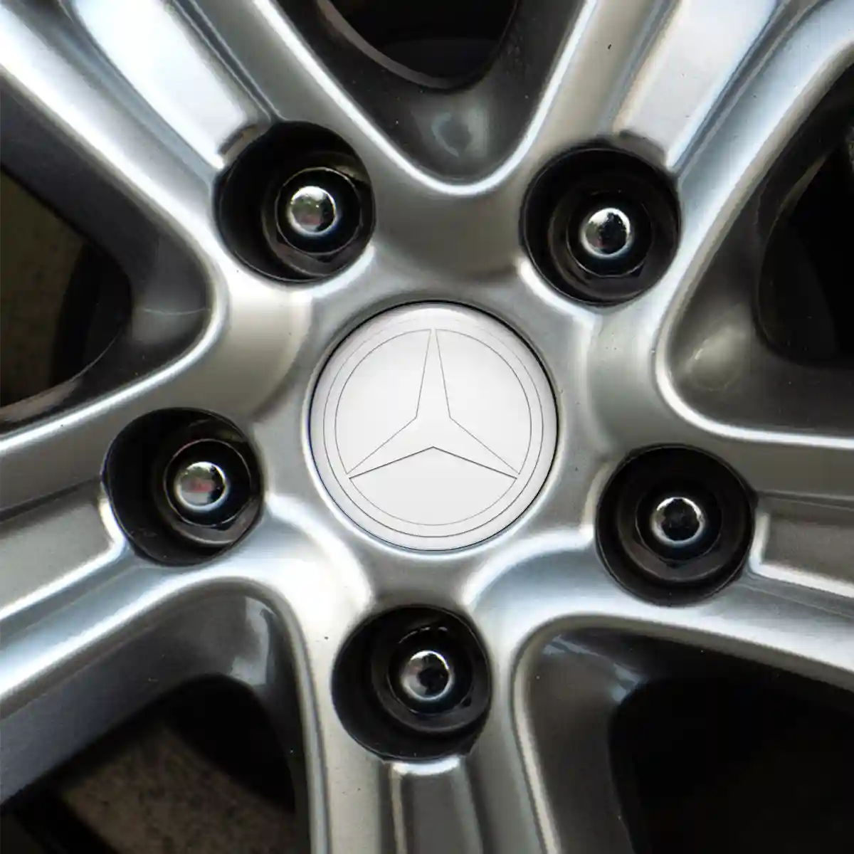 Mercedes Logo Emblem Self-Adhesive High Quality