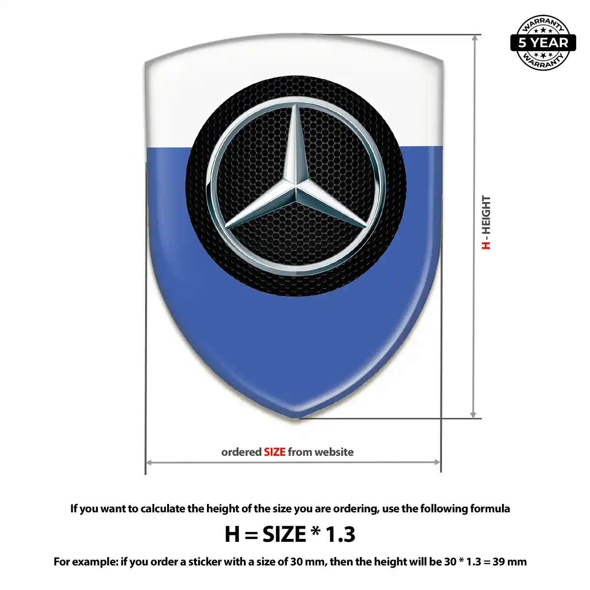 Mercedes Logo Emblem Signature Grade