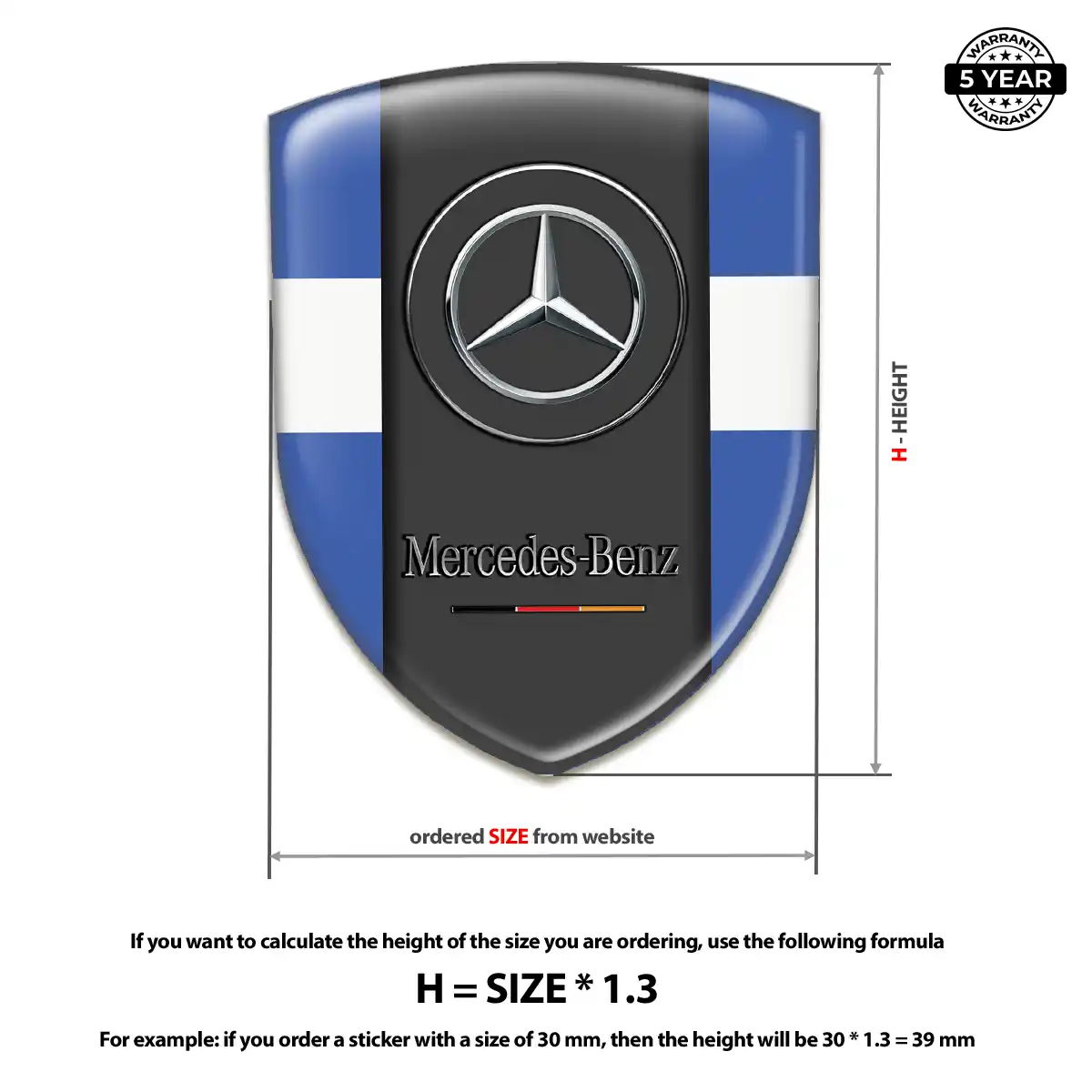 Mercedes Logo Emblem Superior Craft