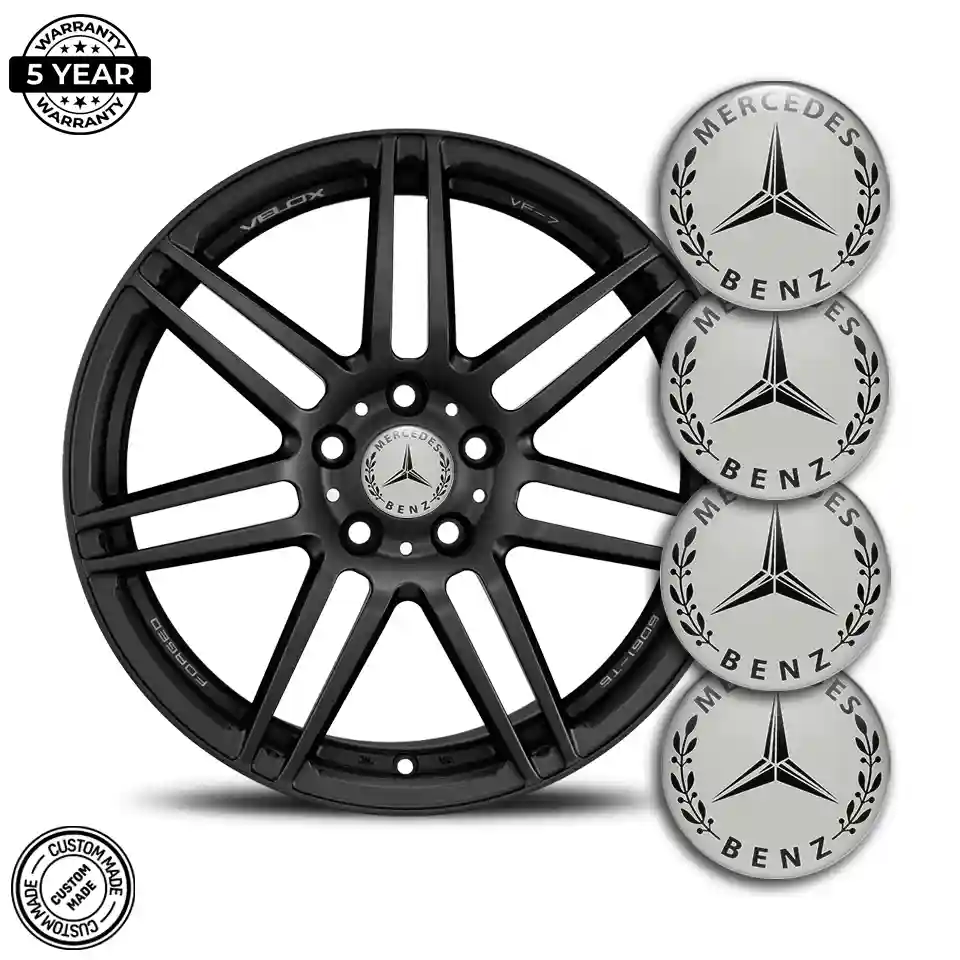 Mercedes Logo Silicone Emblem Self-Adhesive High Quality