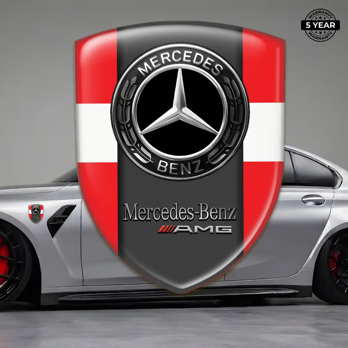 Mercedes Logo Sticker Prime Quality