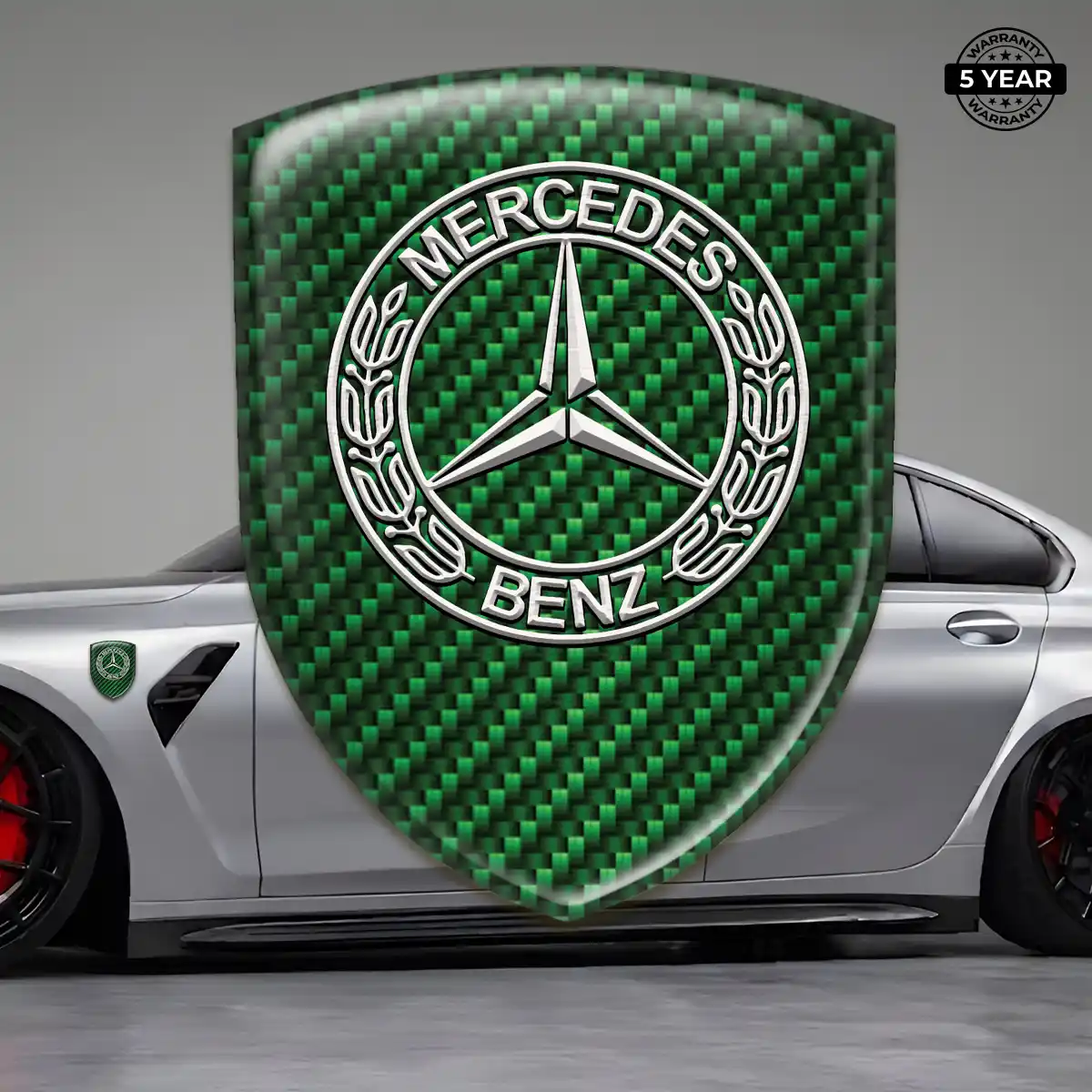 Mercedes Logo Sticker Sleek Style