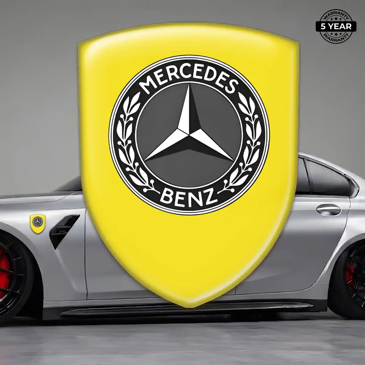 Mercedes Polyurethane Domed Sticker Superior Craft