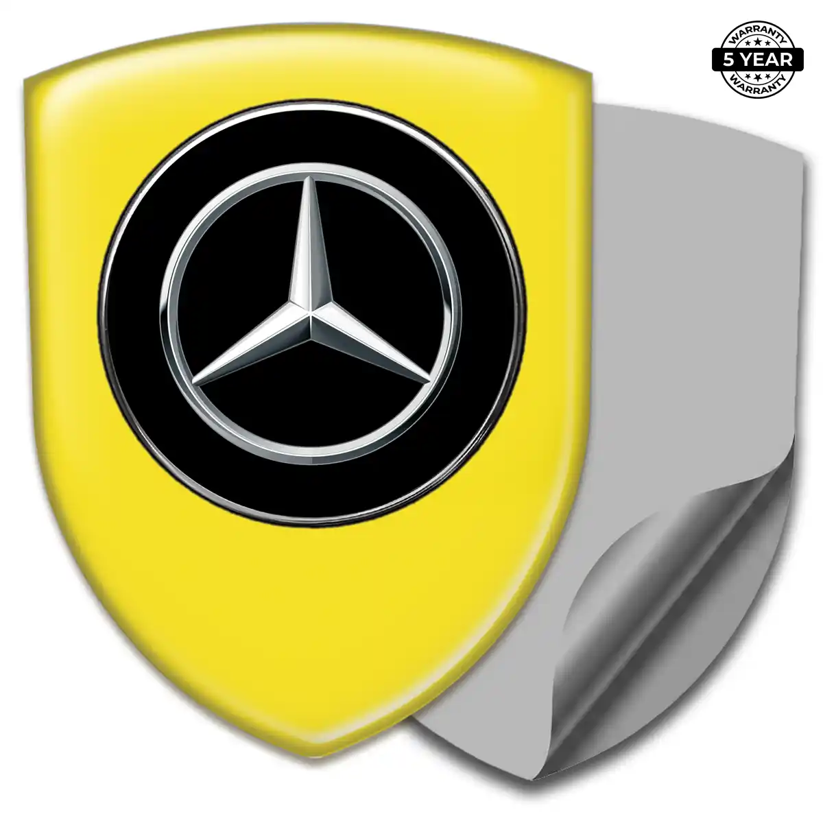 Mercedes Resin Badge Sticker Elite Finish