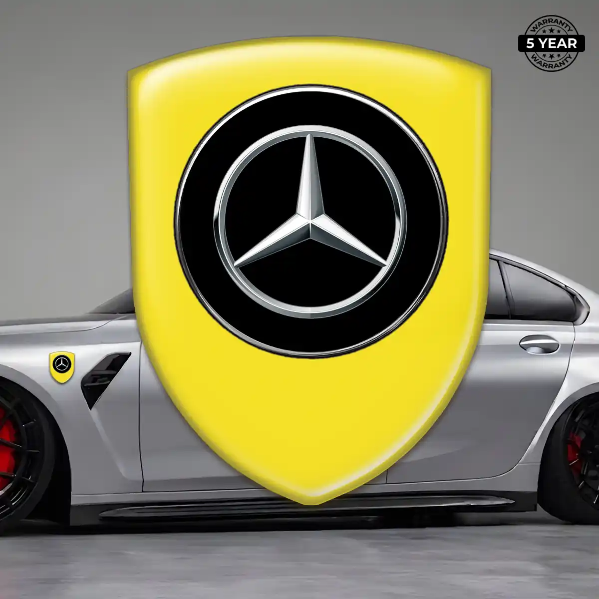 Mercedes Resin Badge Sticker Elite Finish