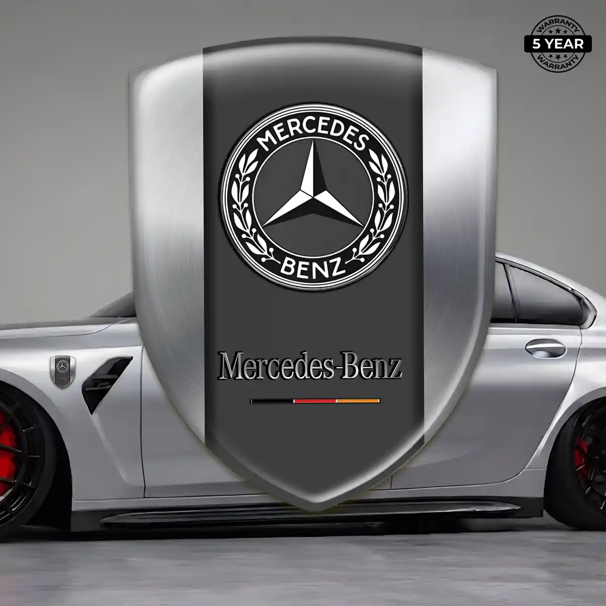 Mercedes Resin Badge Sticker Refined Design
